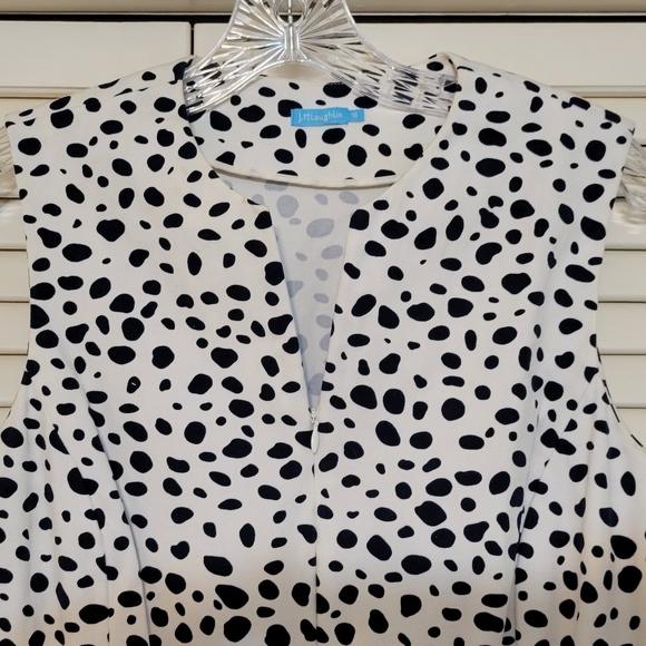 J. Mclaughlin black and white dress size 10